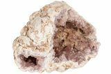 Sparkly, Pink Amethyst Geode Half - Argentina #195434-2